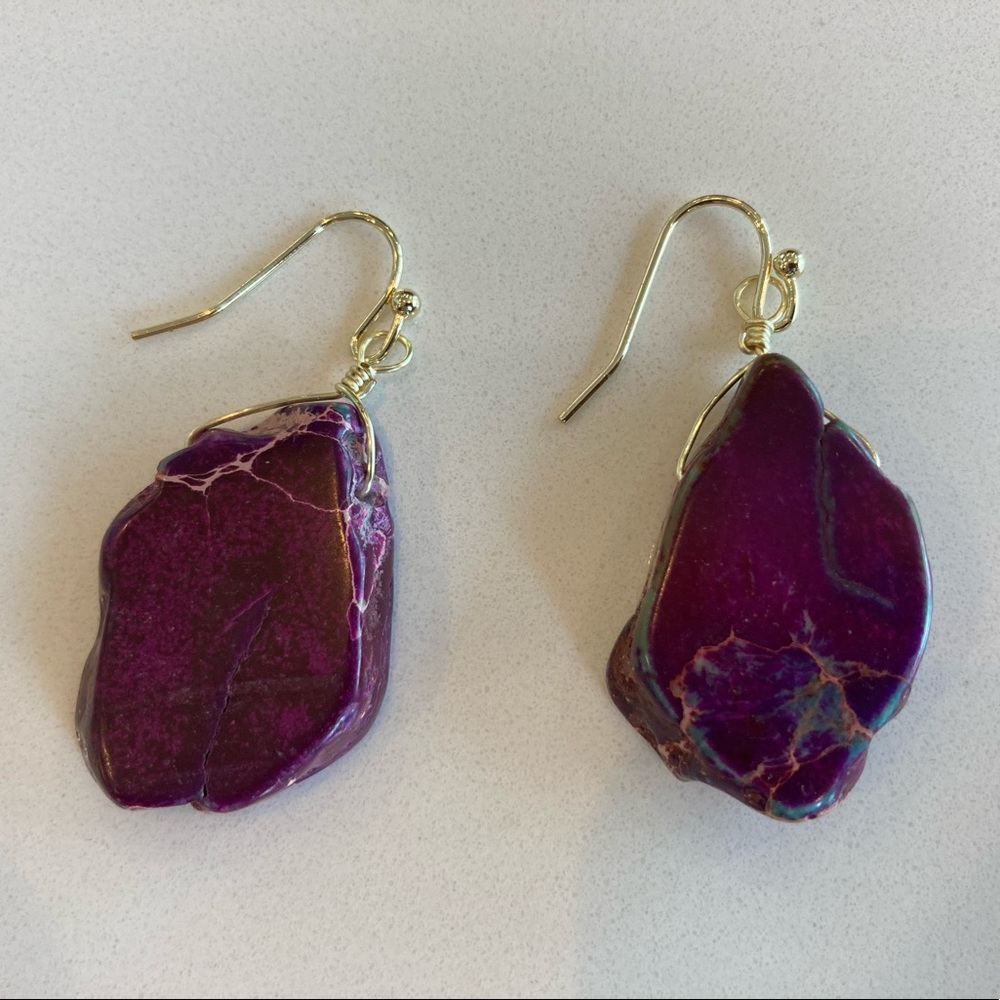 Handmade Natural Stone Earrings